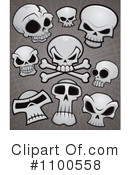 Skulls Clipart #1100558 by John Schwegel