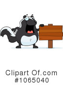 Skunk Clipart #1065040 by Cory Thoman