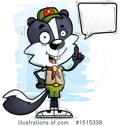 Skunk Clipart #1515338 by Cory Thoman