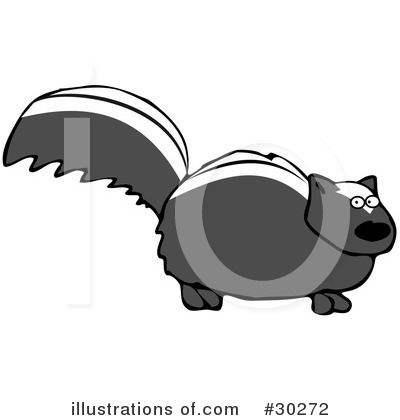 Royalty-Free (RF) Skunk Clipart Illustration by djart - Stock Sample #30272