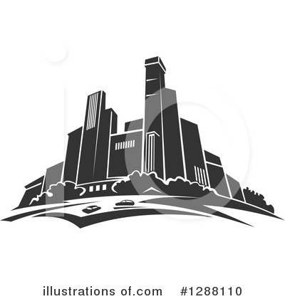 Royalty-Free (RF) Skyscraper Clipart Illustration by Vector Tradition SM - Stock Sample #1288110