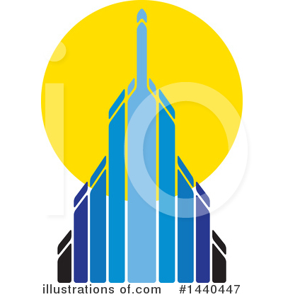 Royalty-Free (RF) Skyscraper Clipart Illustration by ColorMagic - Stock Sample #1440447