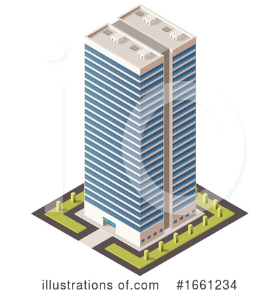 Royalty-Free (RF) Skyscraper Clipart Illustration by Vector Tradition SM - Stock Sample #1661234