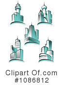 Skyscrapers Clipart #1086812 by Vector Tradition SM