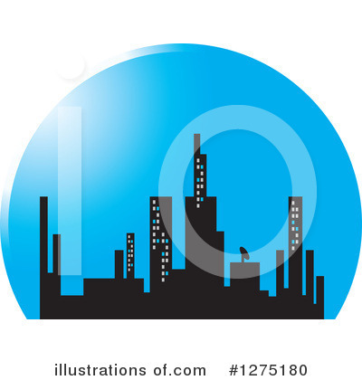 Royalty-Free (RF) Skyscrapers Clipart Illustration by Lal Perera - Stock Sample #1275180