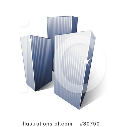 Royalty-Free (RF) Skyscrapers Clipart Illustration by beboy - Stock Sample #30750