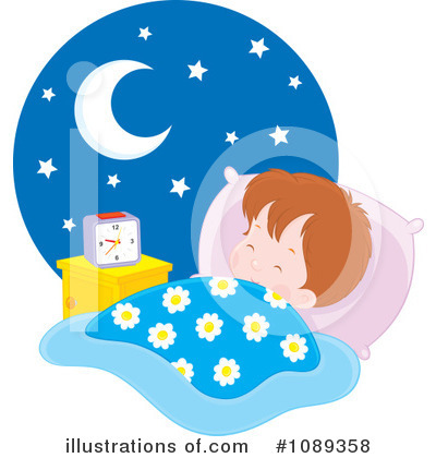 Royalty-Free (RF) Sleeping Clipart Illustration by Alex Bannykh - Stock Sample #1089358