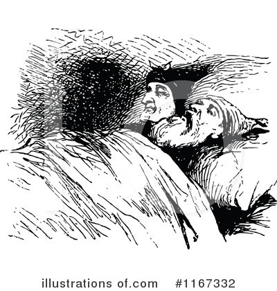 Royalty-Free (RF) Sleeping Clipart Illustration by Prawny Vintage - Stock Sample #1167332