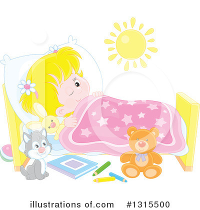 Royalty-Free (RF) Sleeping Clipart Illustration by Alex Bannykh - Stock Sample #1315500