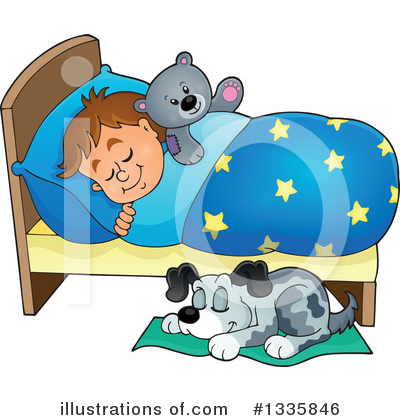 Royalty-Free (RF) Sleeping Clipart Illustration by visekart - Stock Sample #1335846