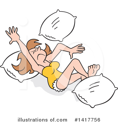 Royalty-Free (RF) Sleeping Clipart Illustration by Johnny Sajem - Stock Sample #1417756