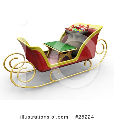 Sleigh Clipart #25224 by KJ Pargeter