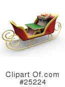 Sleigh Clipart #25224 by KJ Pargeter