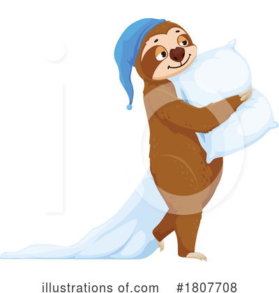 Royalty-Free (RF) Sloth Clipart Illustration by Vector Tradition SM - Stock Sample #1807708