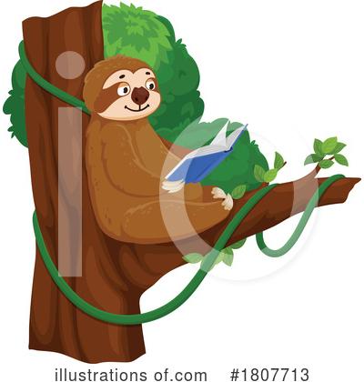 Sloth Clipart #1807713 by Vector Tradition SM