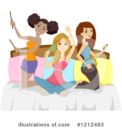 Royalty-Free (RF) Slumber Party Clipart Illustration by BNP Design Studio - Stock Sample #1212483