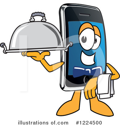 Smart Phone Clipart #1224500 by Mascot Junction