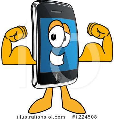 Smart Phone Clipart #1224508 by Mascot Junction