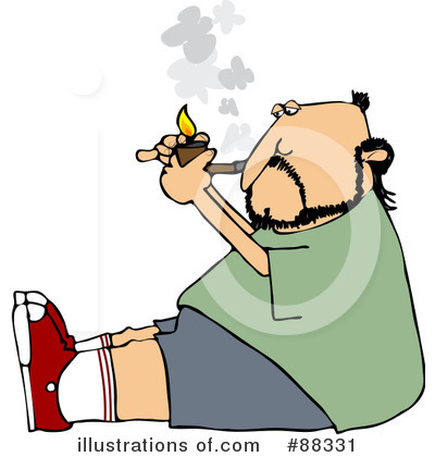 Royalty-Free (RF) Smoker Clipart Illustration by djart - Stock Sample #88331