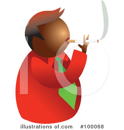 Royalty-Free (RF) Smoking Clipart Illustration by Prawny - Stock Sample #100068