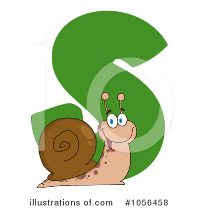 Royalty-Free (RF) Snail Clipart Illustration by Hit Toon - Stock Sample #1056458