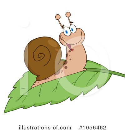 Royalty-Free (RF) Snail Clipart Illustration by Hit Toon - Stock Sample #1056462