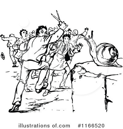 Royalty-Free (RF) Snail Clipart Illustration by Prawny Vintage - Stock Sample #1166520