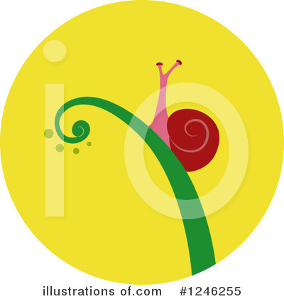 Royalty-Free (RF) Snail Clipart Illustration by BNP Design Studio - Stock Sample #1246255