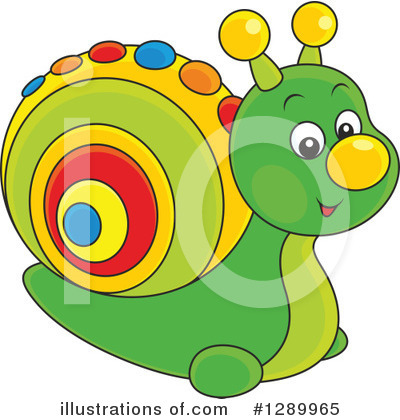 Royalty-Free (RF) Snail Clipart Illustration by Alex Bannykh - Stock Sample #1289965