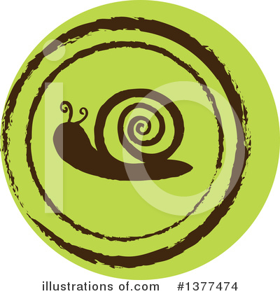 Royalty-Free (RF) Snail Clipart Illustration by Cherie Reve - Stock Sample #1377474