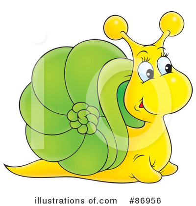Royalty-Free (RF) Snail Clipart Illustration by Alex Bannykh - Stock Sample #86956