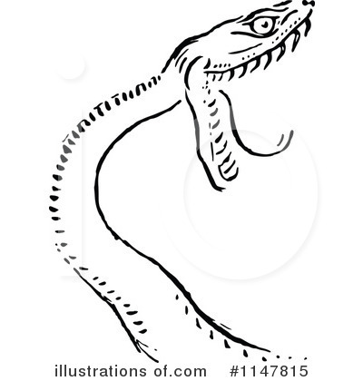 Royalty-Free (RF) Snake Clipart Illustration by Prawny Vintage - Stock Sample #1147815