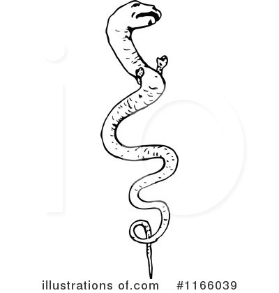 Royalty-Free (RF) Snake Clipart Illustration by Prawny Vintage - Stock Sample #1166039