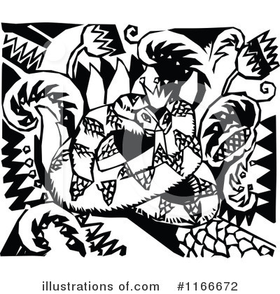 Royalty-Free (RF) Snake Clipart Illustration by Prawny Vintage - Stock Sample #1166672