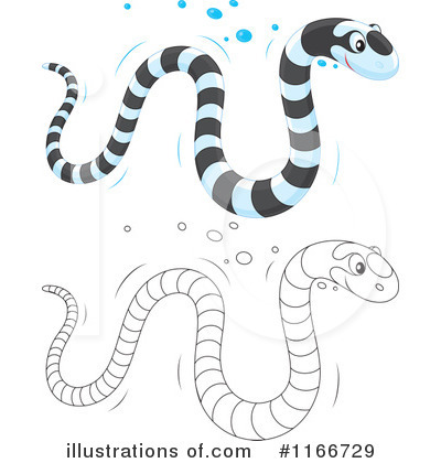 Sea Snake Clipart #1166729 by Alex Bannykh