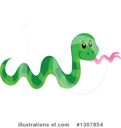 Royalty-Free (RF) Snake Clipart Illustration by visekart - Stock Sample #1307854