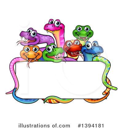 Royalty-Free (RF) Snake Clipart Illustration by AtStockIllustration - Stock Sample #1394181