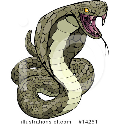 Serpent Clipart #14251 by AtStockIllustration