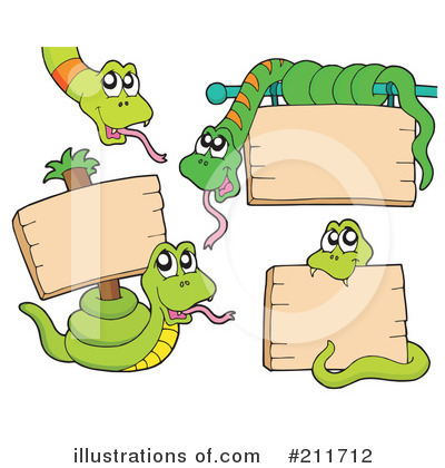 Royalty-Free (RF) Snake Clipart Illustration by visekart - Stock Sample #211712
