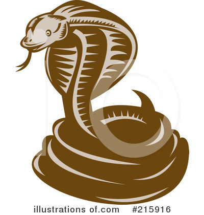 Royalty-Free (RF) Snake Clipart Illustration by patrimonio - Stock Sample #215916