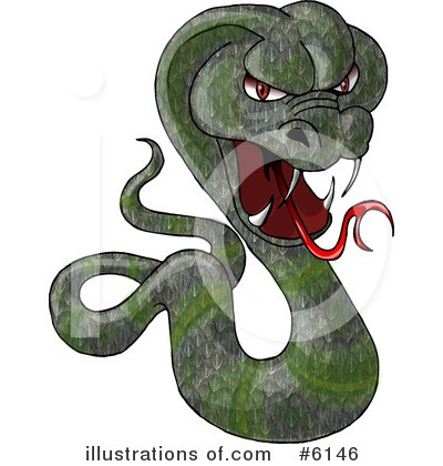 Royalty-Free (RF) Snake Clipart Illustration by djart - Stock Sample #6146