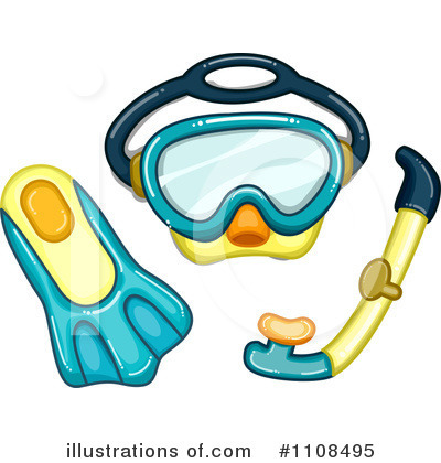 Royalty-Free (RF) Snorkel Clipart Illustration by BNP Design Studio - Stock Sample #1108495