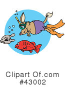 Snorkeling Clipart #43002 by Dennis Holmes Designs