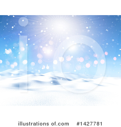 Winter Landscape Clipart #1427781 by KJ Pargeter