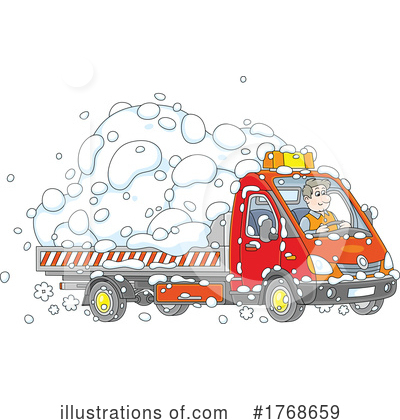Tow Truck Clipart #1768659 by Alex Bannykh