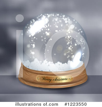 Royalty-Free (RF) Snow Globe Clipart Illustration by vectorace - Stock Sample #1223550