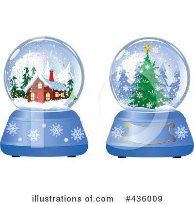 Royalty-Free (RF) Snow Globe Clipart Illustration by Pushkin - Stock Sample #436009