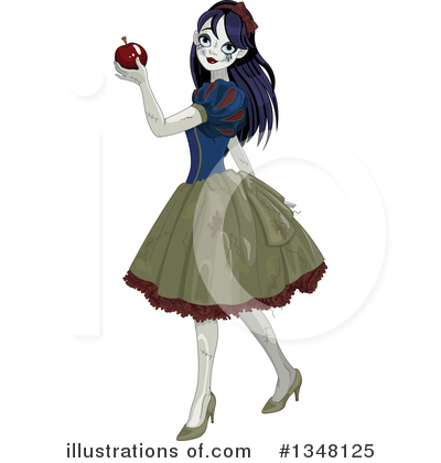 Royalty-Free (RF) Snow White Clipart Illustration by Pushkin - Stock Sample #1348125