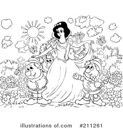 Royalty-Free (RF) Snow White Clipart Illustration by Alex Bannykh - Stock Sample #211261