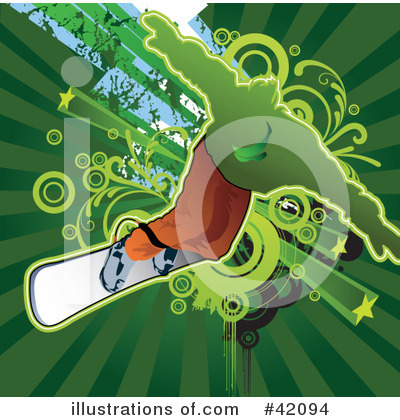 Royalty-Free (RF) Snowboarding Clipart Illustration by L2studio - Stock Sample #42094